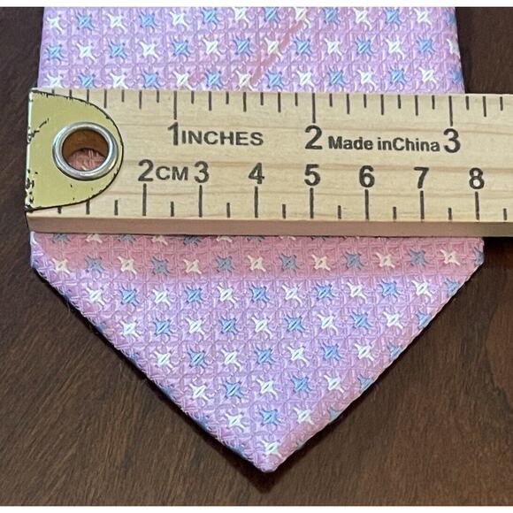 Surmesur Pink Blue 100% Polyester Men’s Neck Tie Made In China - Picture 4 of 9